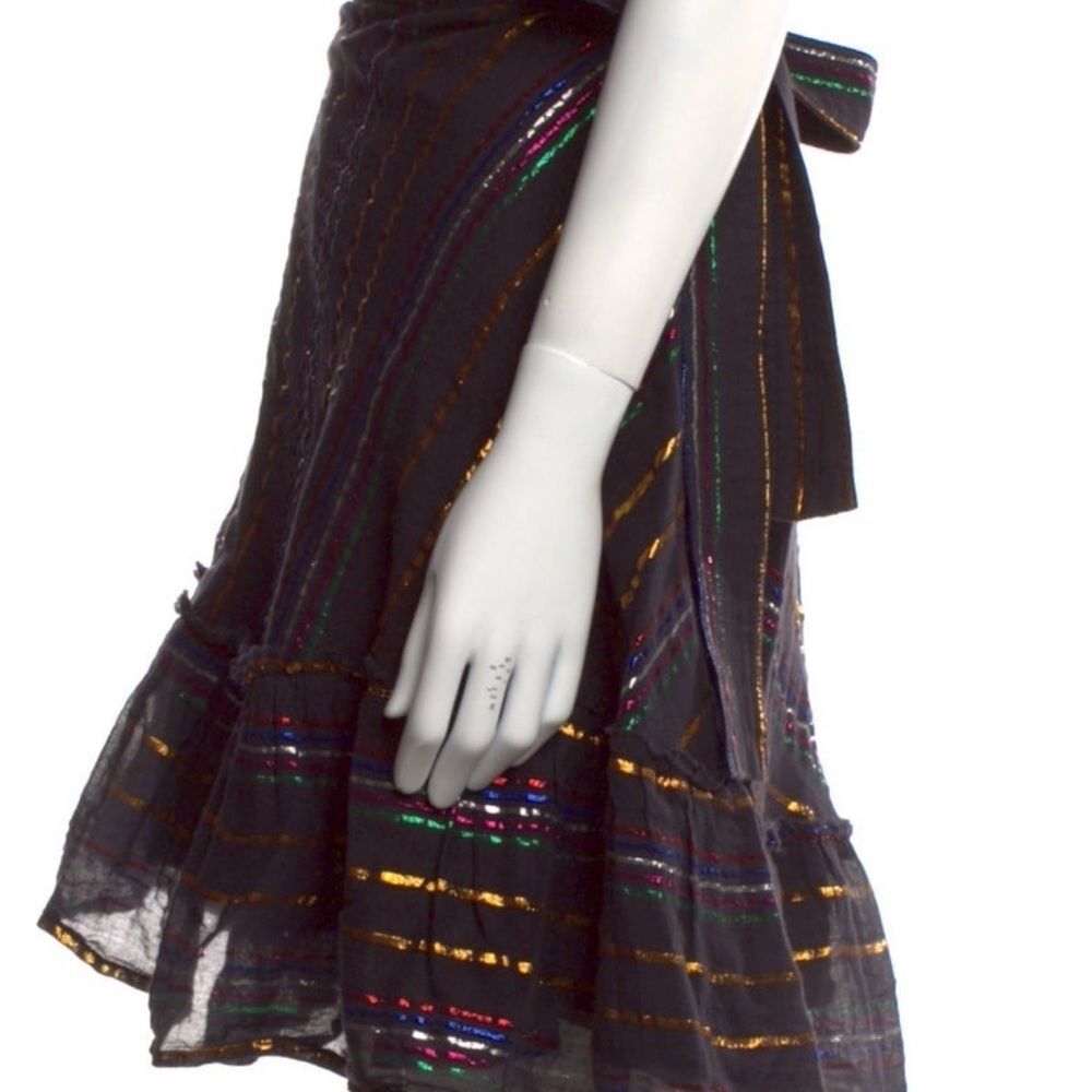 Apiece Apart Skirt.  Metallic, Wrapped and High low. - Picture 5 of 6